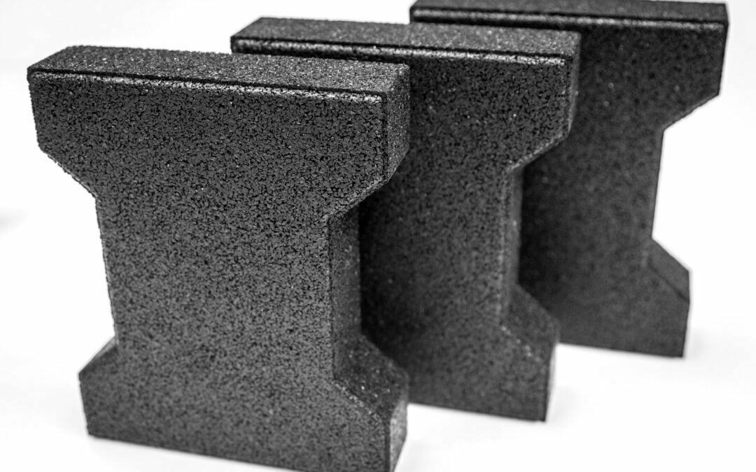 Gumowa kostka brukowa czarna 43mm